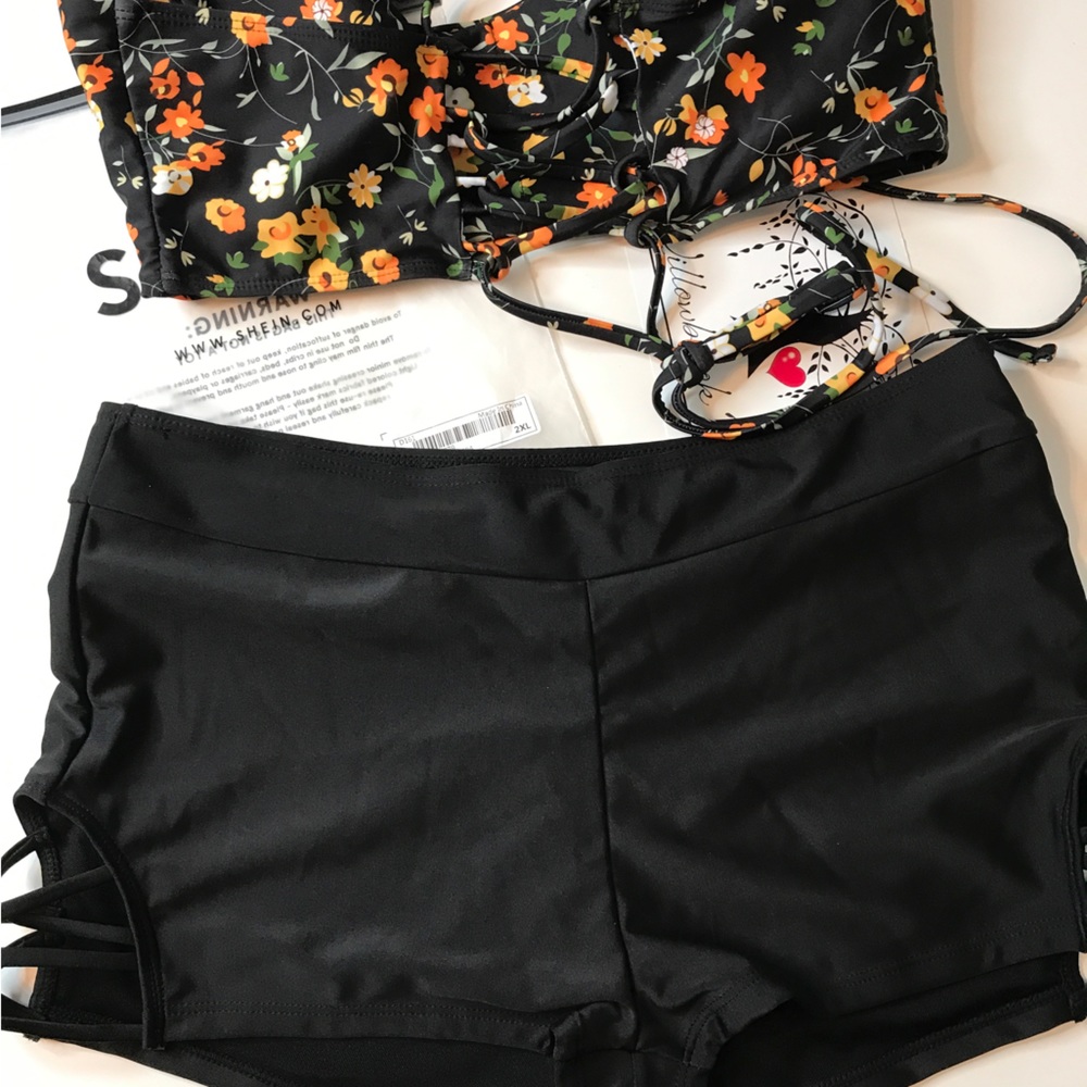 Sexy Shein  2XL 2 pce. Swimsuit NWT Cute Suit!